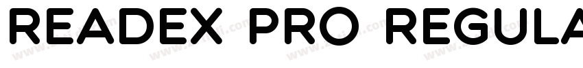 Readex Pro Regular字体转换